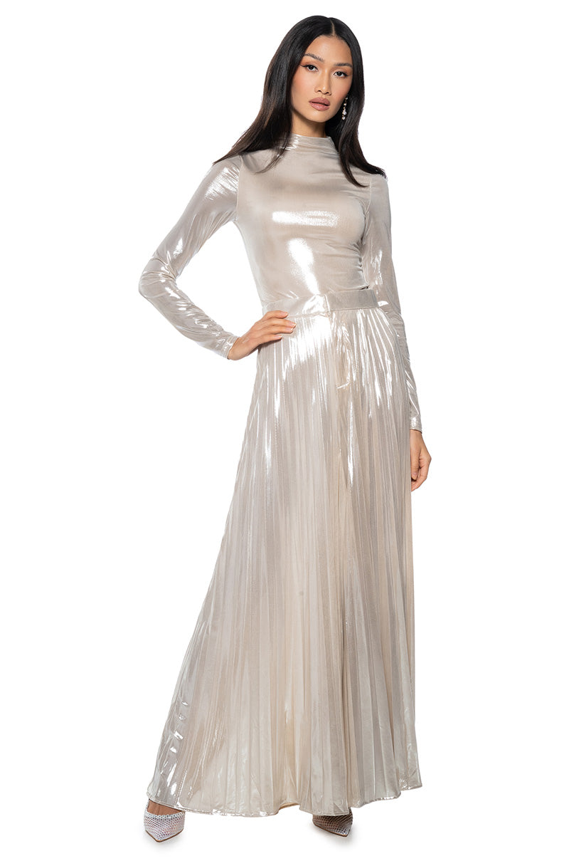 CHAMPAGNE POP PLEATED PANT