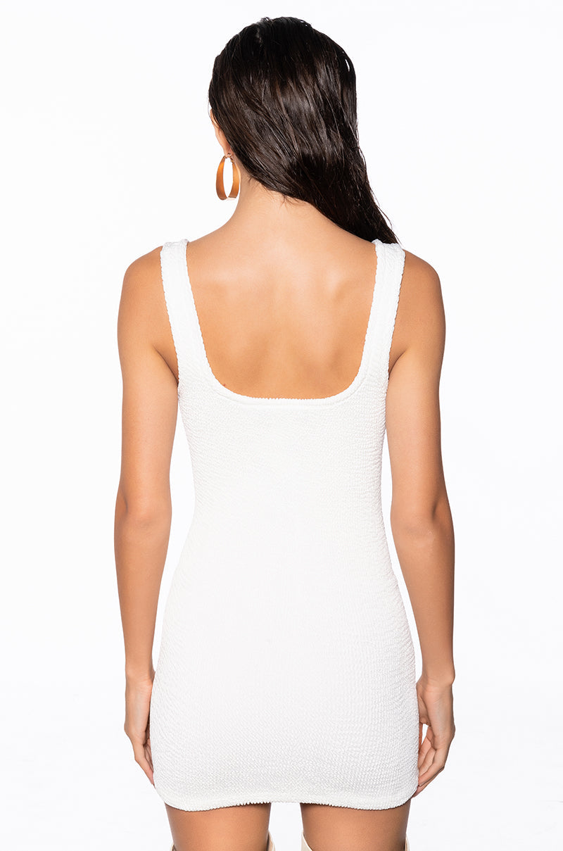 CINCH ME IN KNIT MINI DRESS