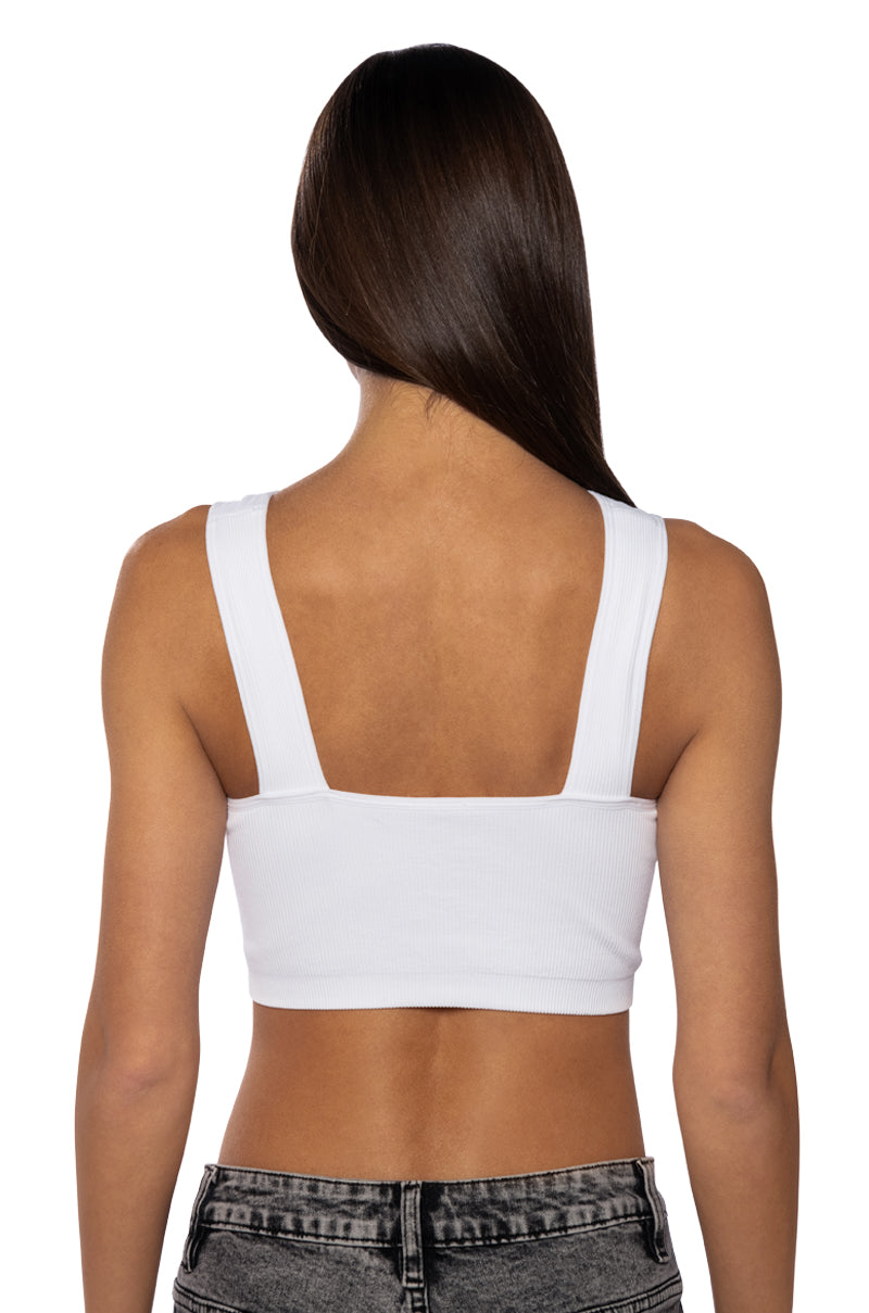 CROSS FRONT BRA TOP