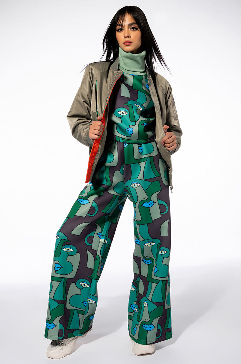 MEDUSA WIDE LEG SCUBA SWEATPANTS