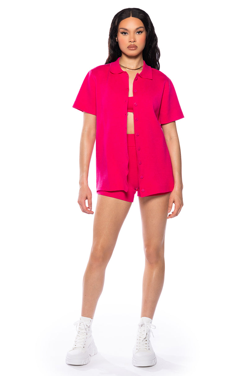 NIGHTS ALONE COZY KNIT SHORTS