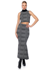 PLAID ABOUT YOU KNIT MERMAID MAXI SKIRT
