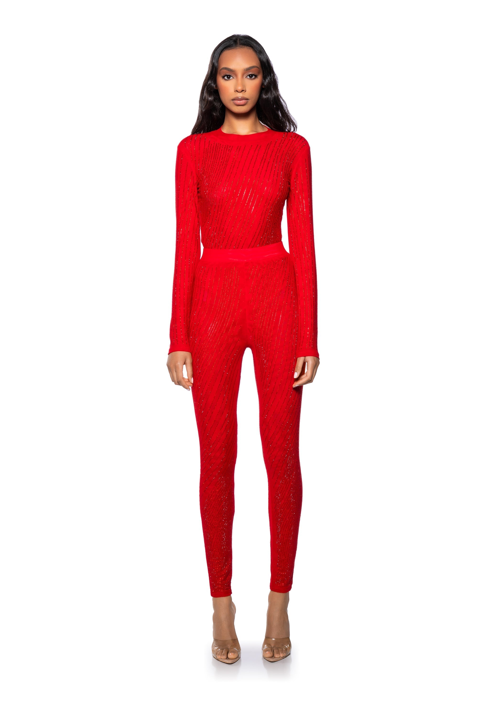 QUEEN OF LOVE RHINESTONE LEGGING