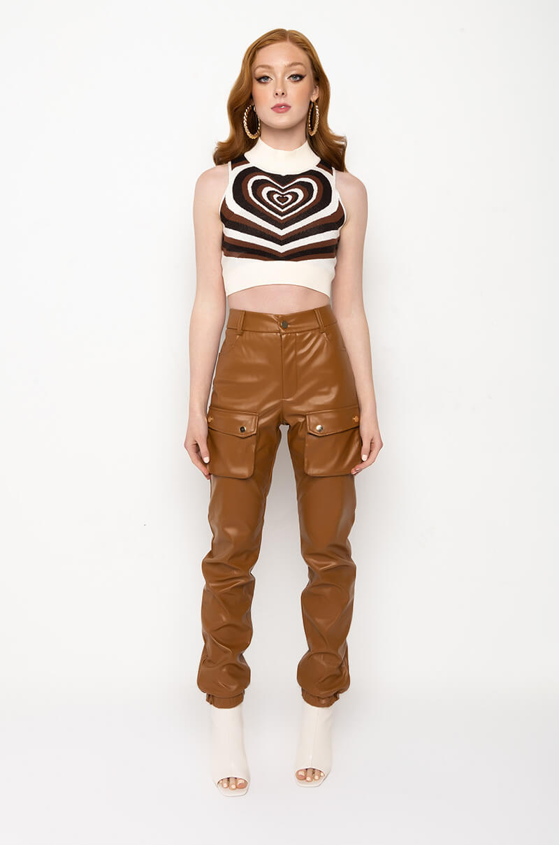SO HYPNOTISED WITH YOU MOCK NECK SWEATER TOP