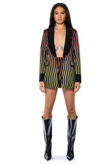 SUNSET ROAD STRIPE BLAZER