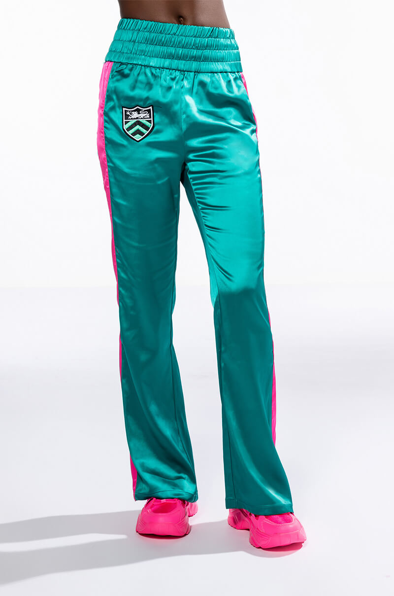 SATIN WIDE LEG JOGGER
