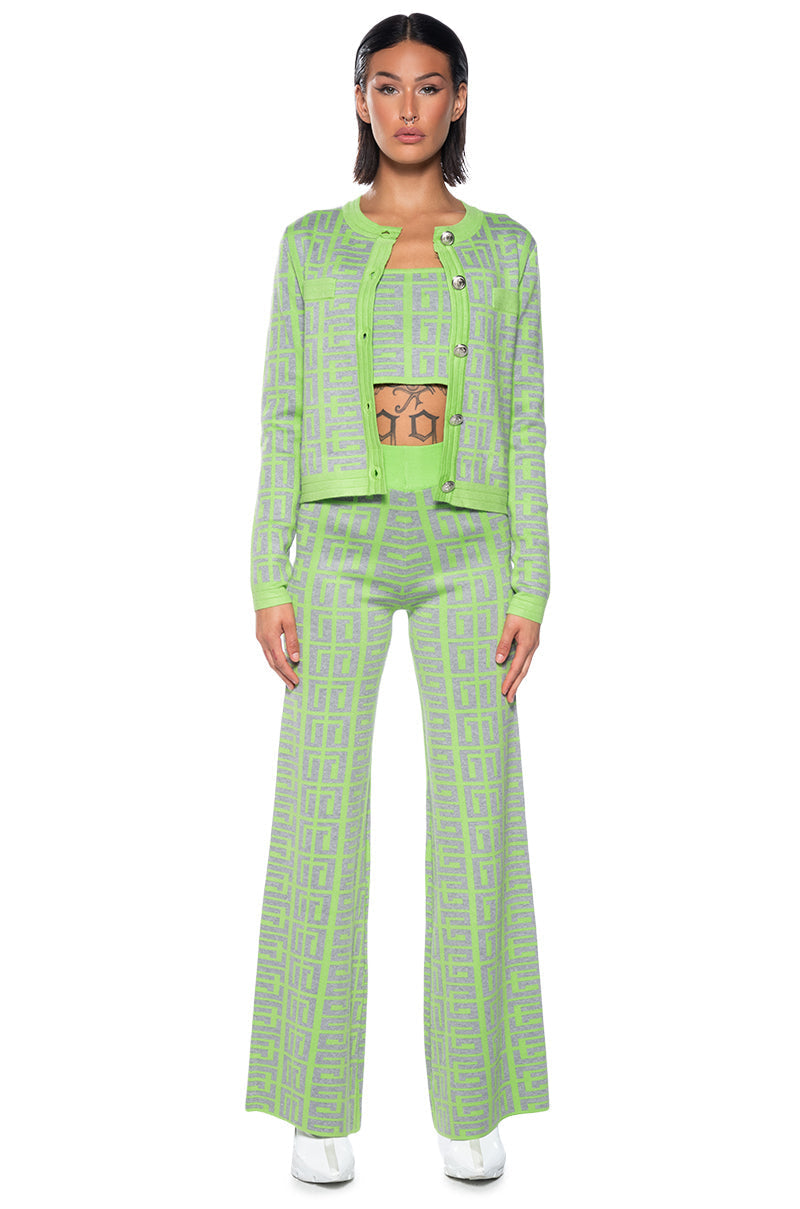 THERE SHE IS KNIT WIDE LEG HIGH WAIST PANT